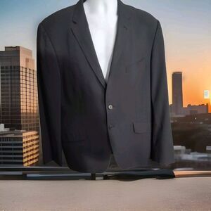 PAUL SMITH 44R‎ Navy Micro Plaid Blazer Westborne Wool Suit Jacket 2 Button 763